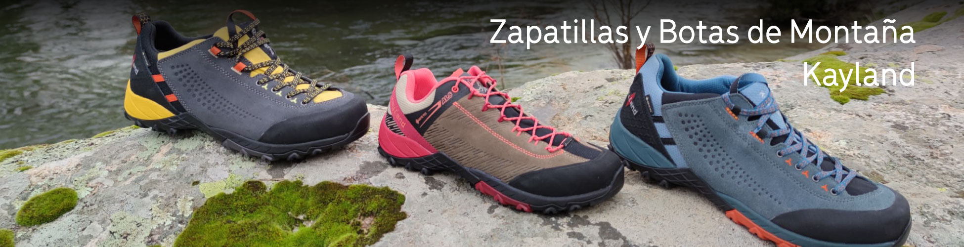 Zapatillas y botas de montaña de la marca Kayland